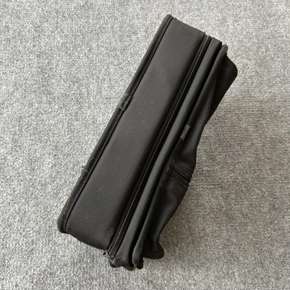 Tumi Laptop Bag Alpha Expandable Organizer Brief 26141D4 Black‎ Ballistic Nylon